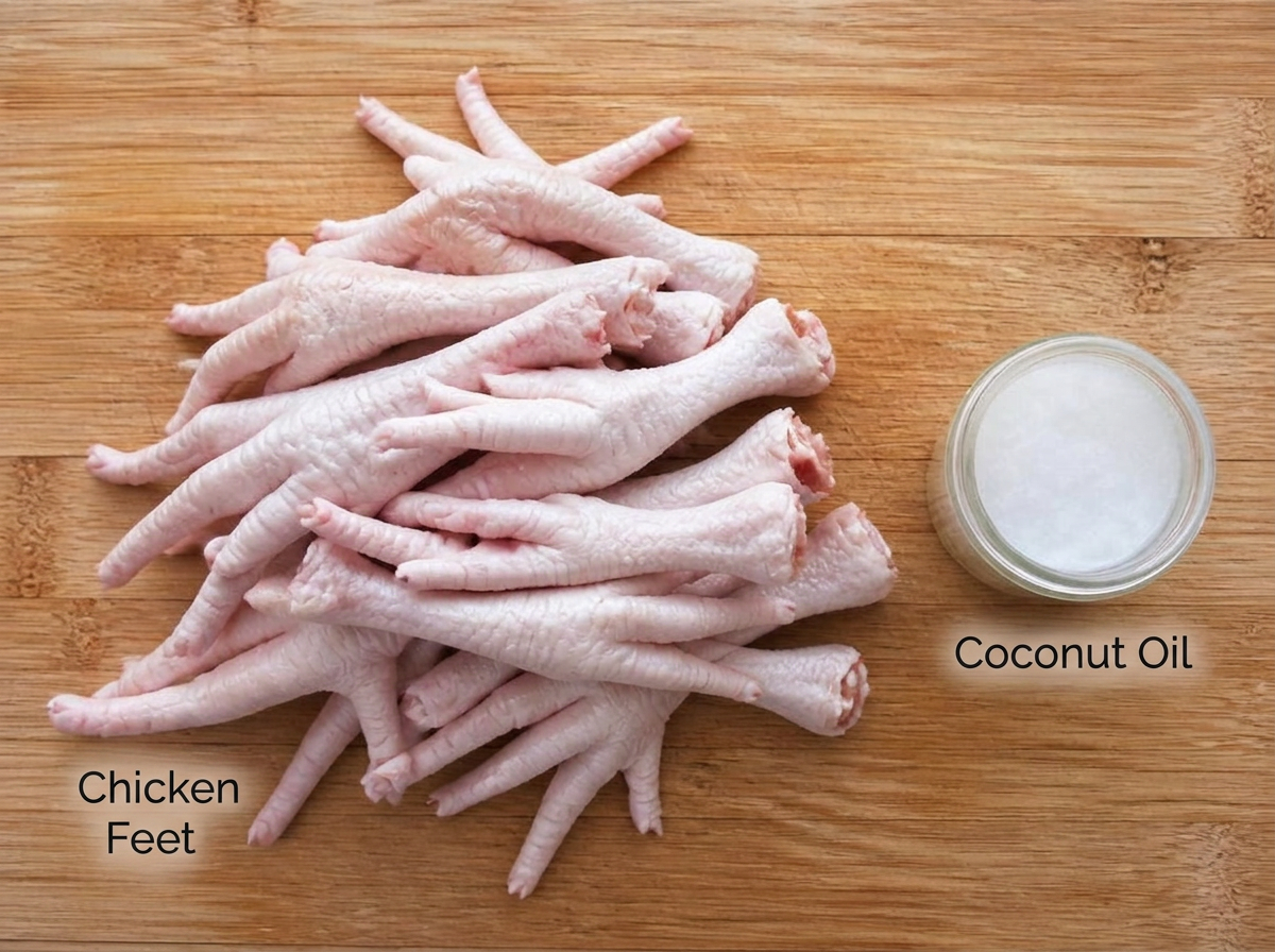 Ingredients for Air Fryer Chicken Feet for Dogs