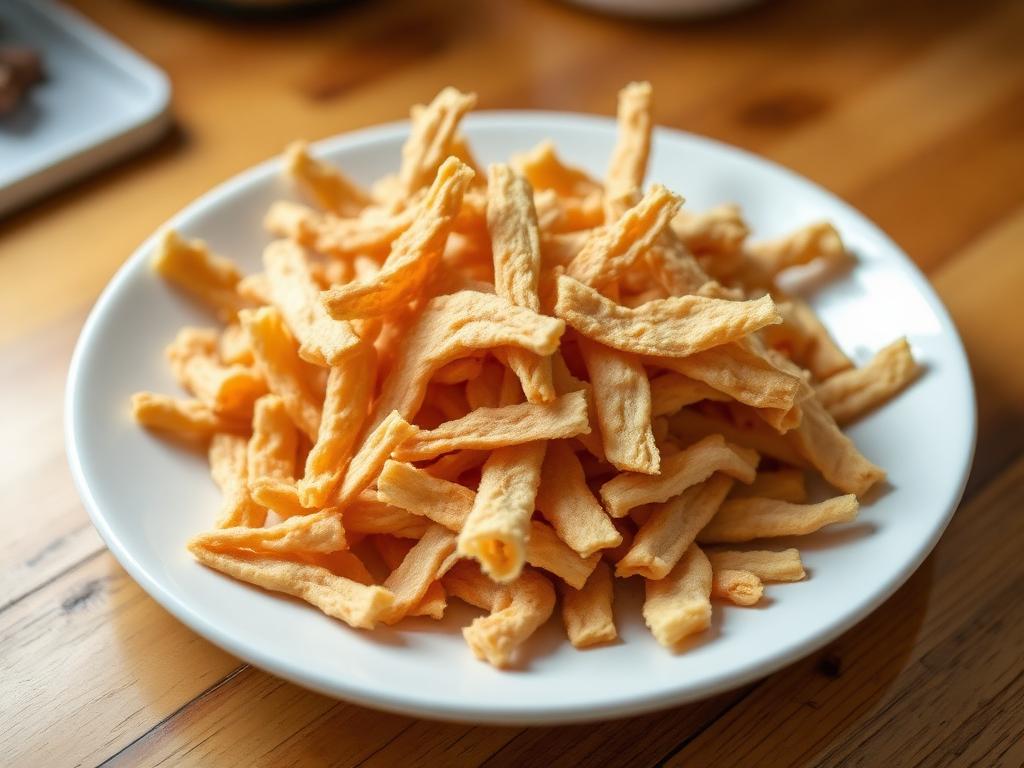 Air-Fryer Chicken Jerky, homemade dog recipe