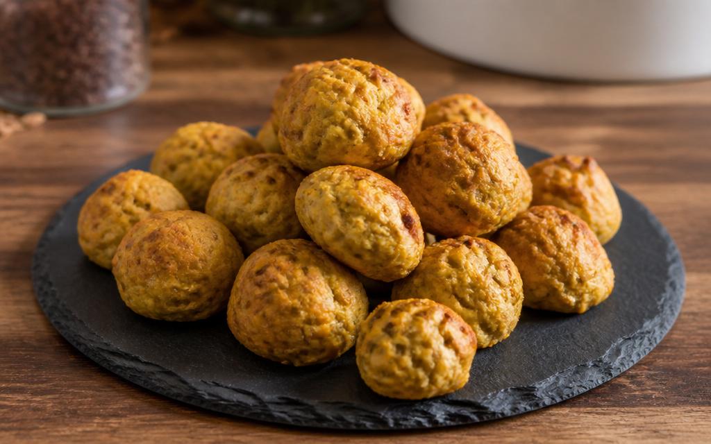 Air Fryer Chicken Meatballs for Dogs, homemade dog recipe