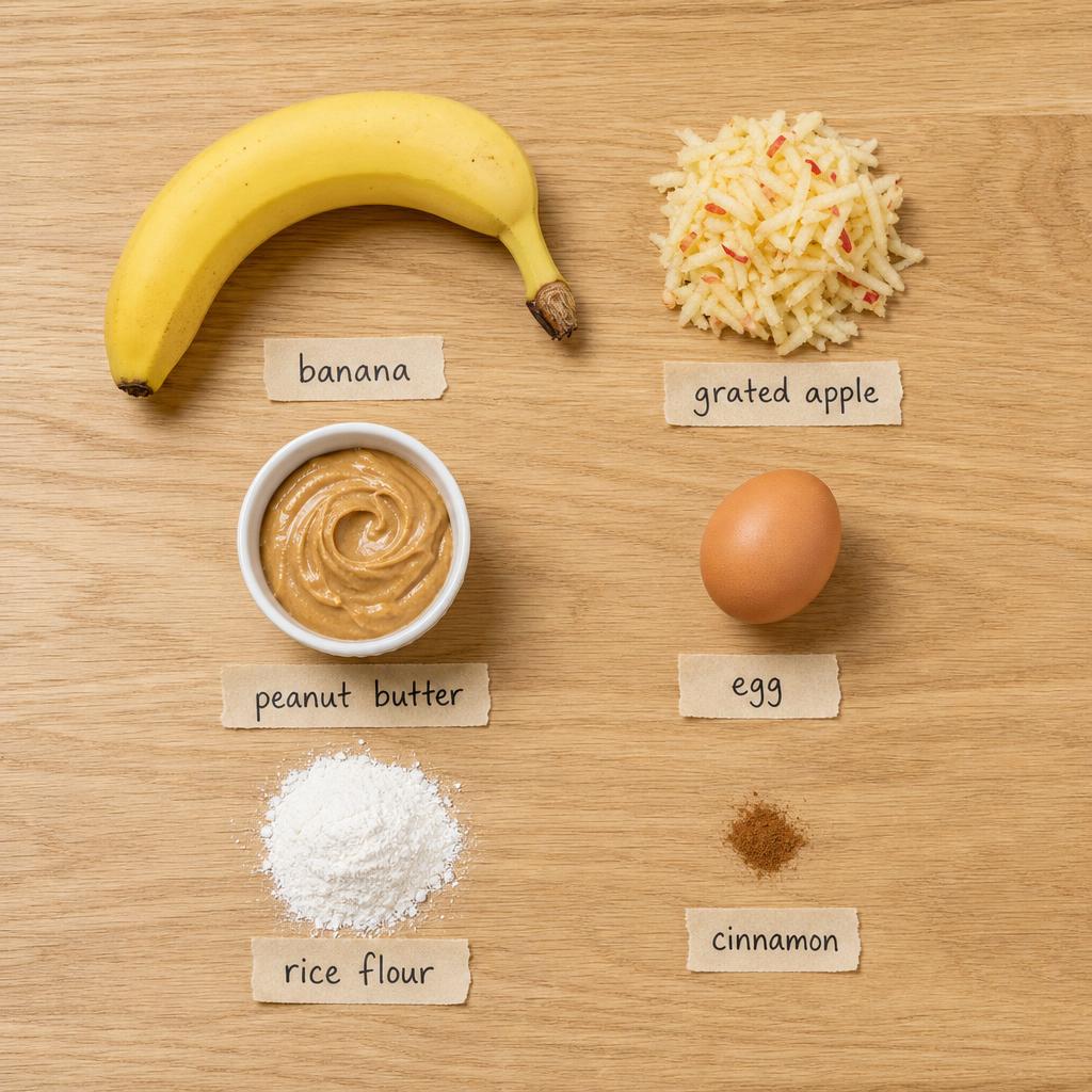 Ingredients for Apple Banana Dog Treats