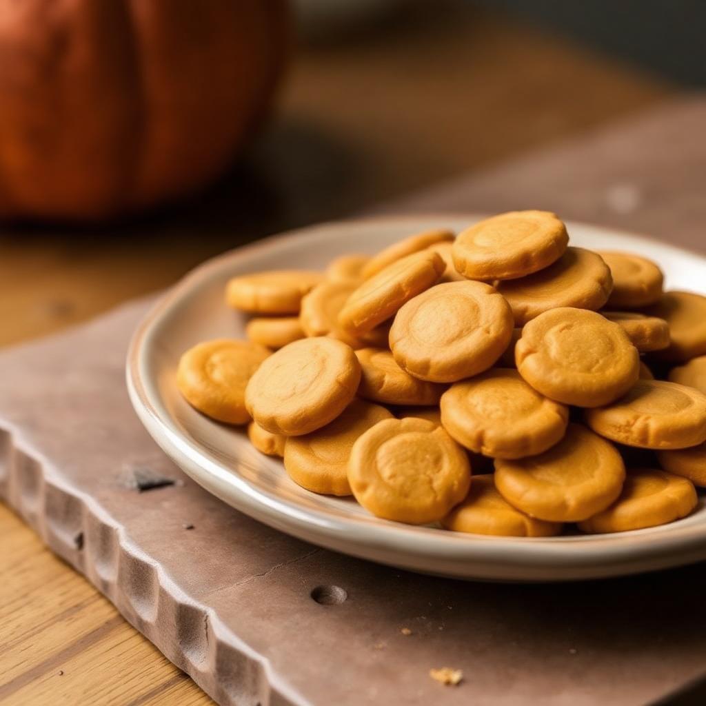 Baked Pumpkin Dog Treats, homemade dog recipe