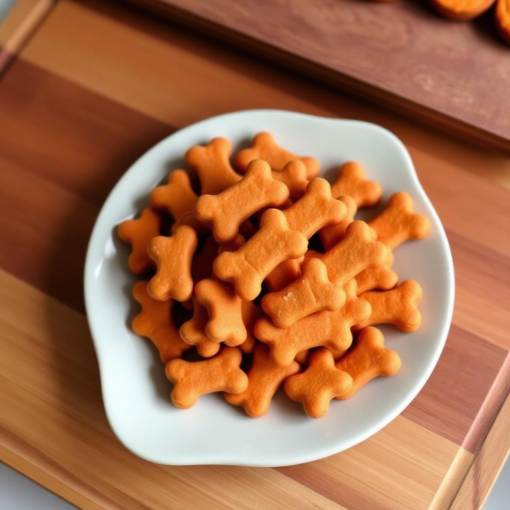 Baked Salmon Sweet Potato Dog Treats, homemade dog recipe
