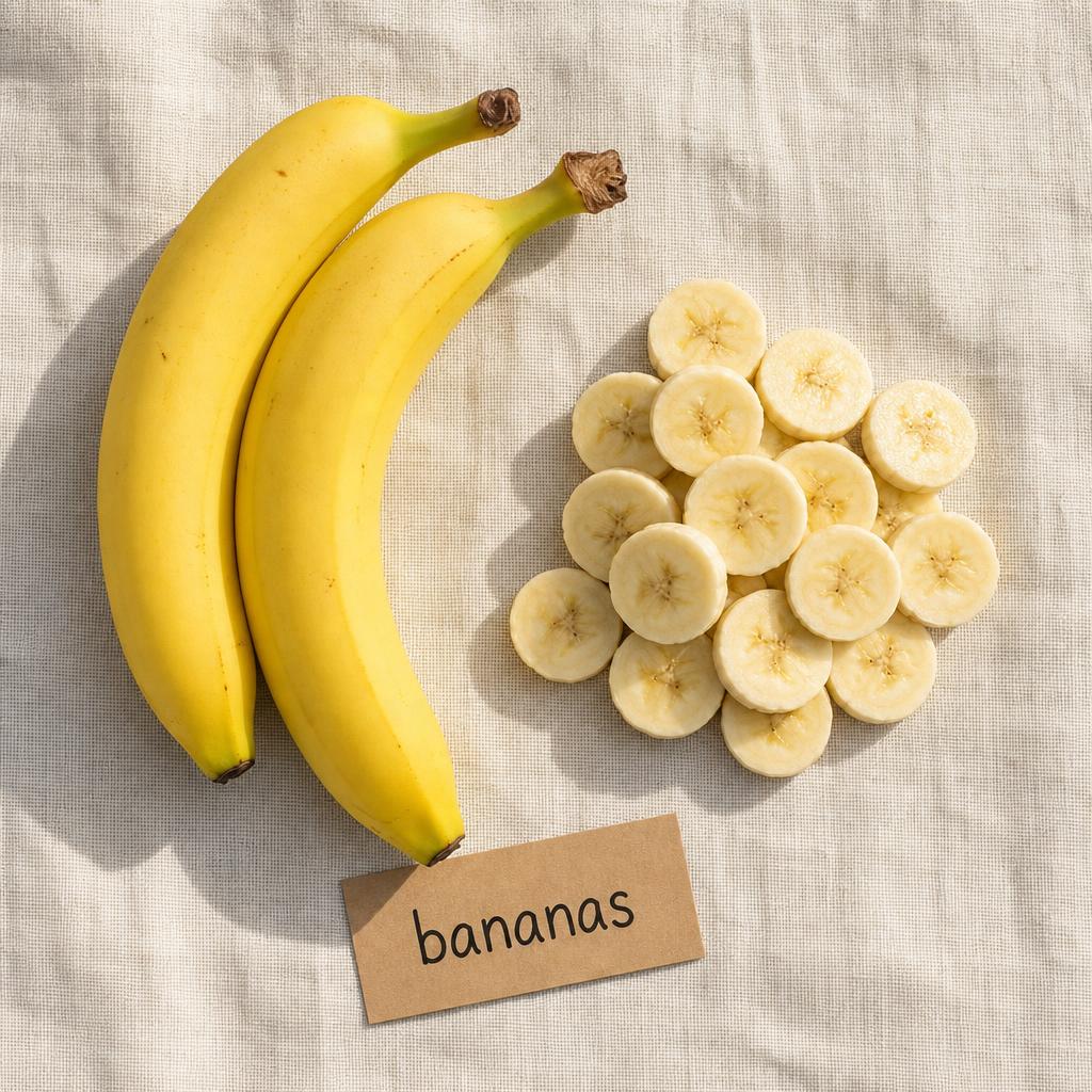 Ingredients for Banana Chips for Dogs