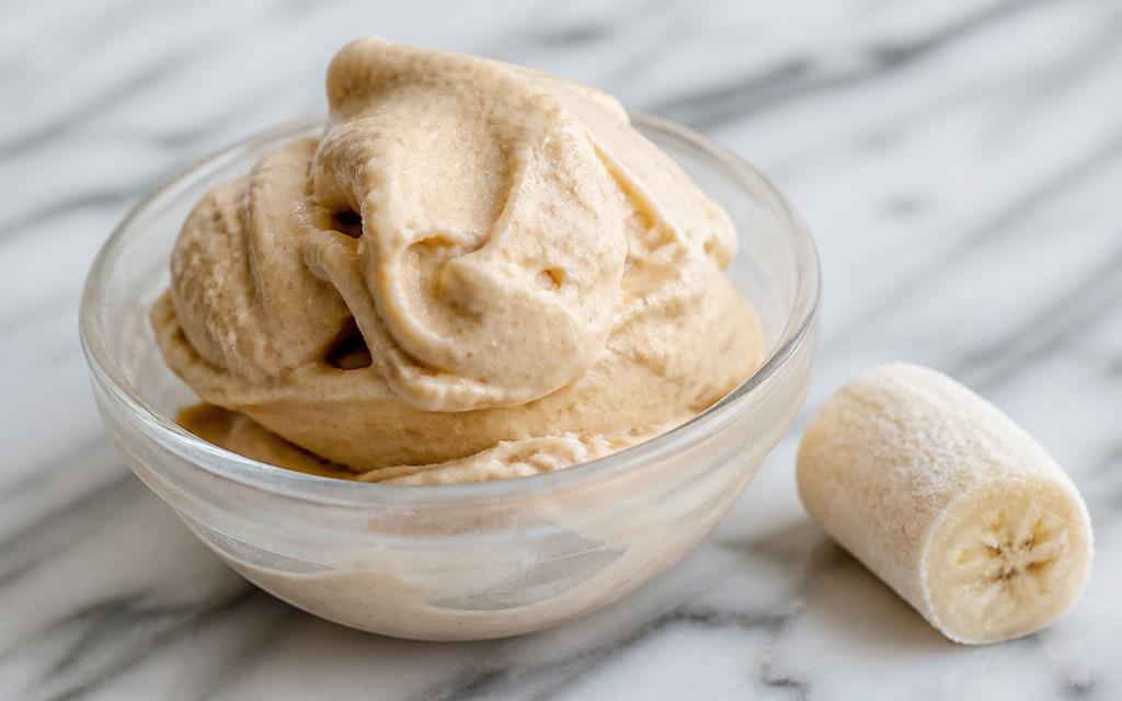 Banana & Peanut Butter 'Nice Cream', homemade dog recipe
