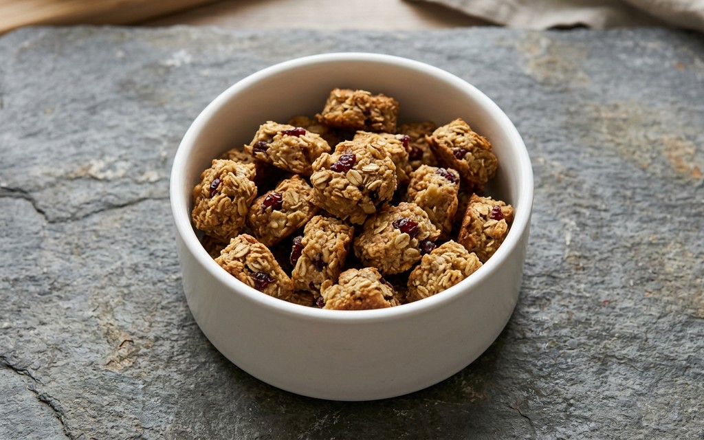 Banana Peanut Butter Oat Treats, homemade dog recipe