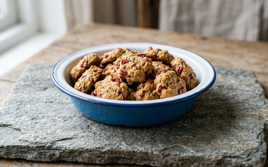 Banana Strawberry Dog Treats, homemade dog recipe