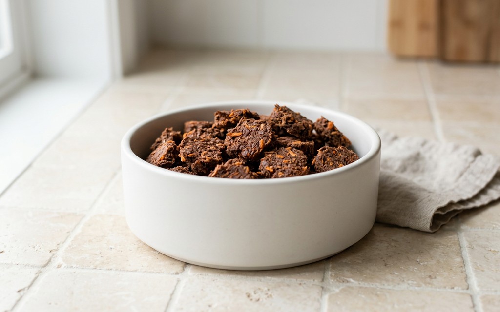 Beef Carrot Dehydrated Dog Treats, homemade dog recipe