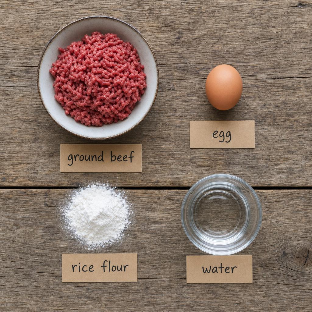 Ingredients for Beef Dog Treats