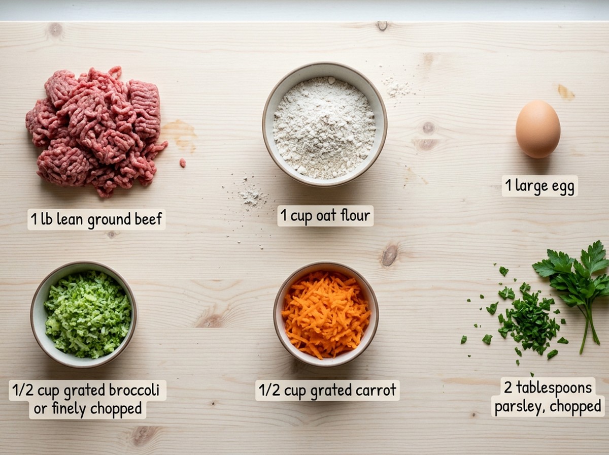 Ingredients for Beef Muffins For Dogs