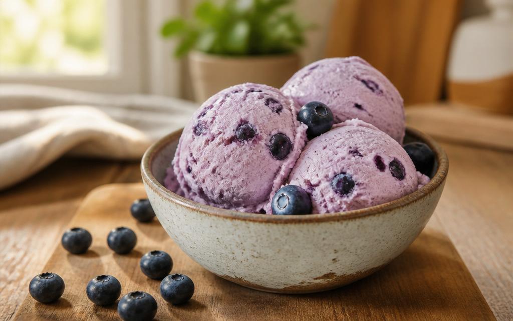 Blueberry Yogurt Ice Cream, homemade dog recipe