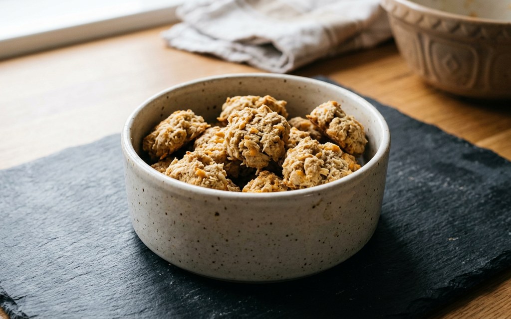 Cheesy Chicken Dog Treats, homemade dog recipe