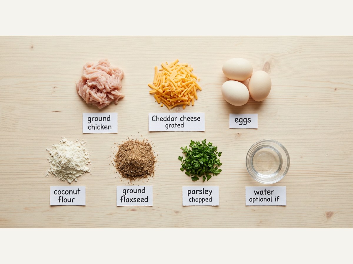 Ingredients for Cheesy Chicken Dog Treats