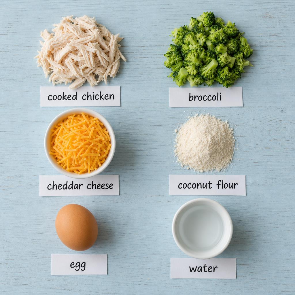Ingredients for Chicken Broccoli Dog Treats