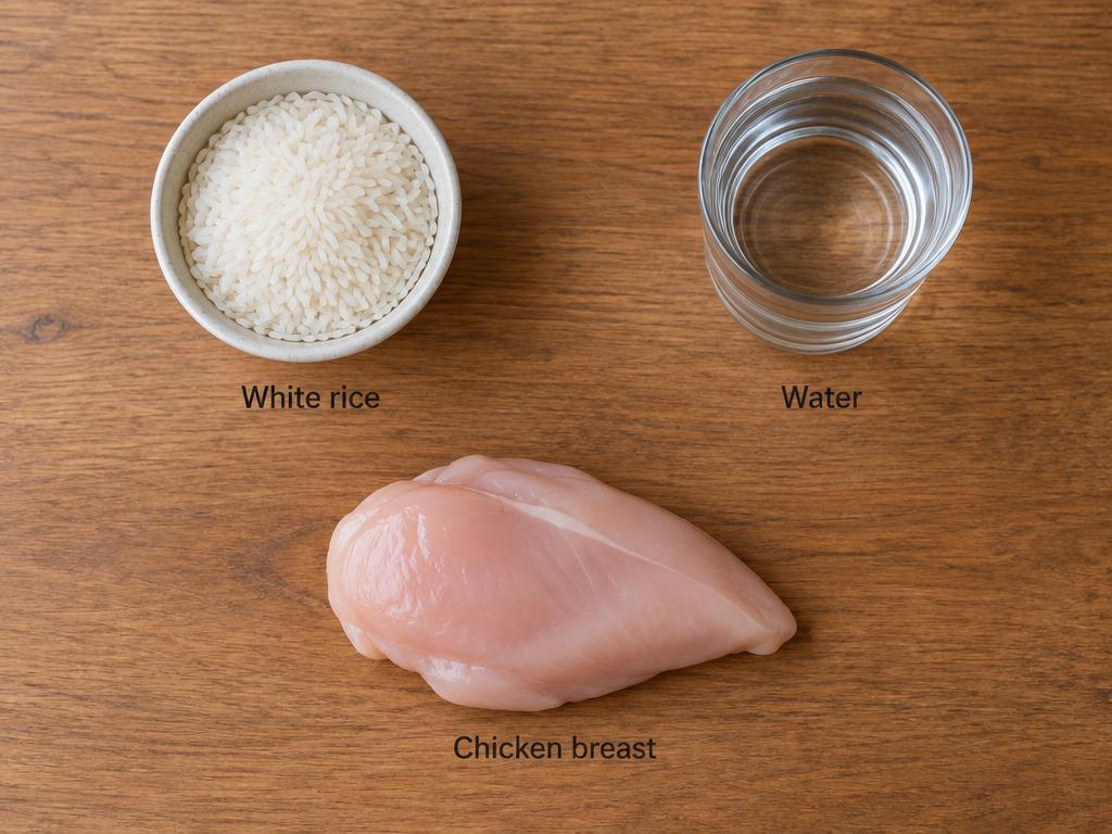 Ingredients for Chicken Broth & Rice Dog Topper