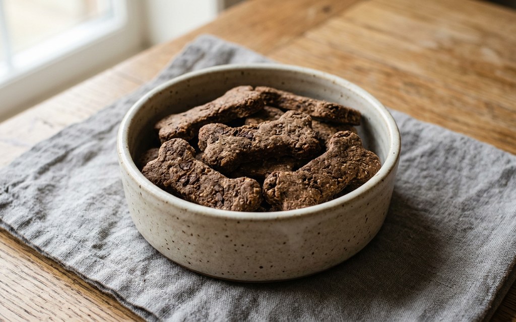 Chicken Liver Dog Biscuits, homemade dog recipe
