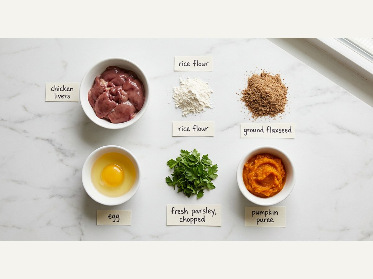 Ingredients for Chicken Liver Dog Treats