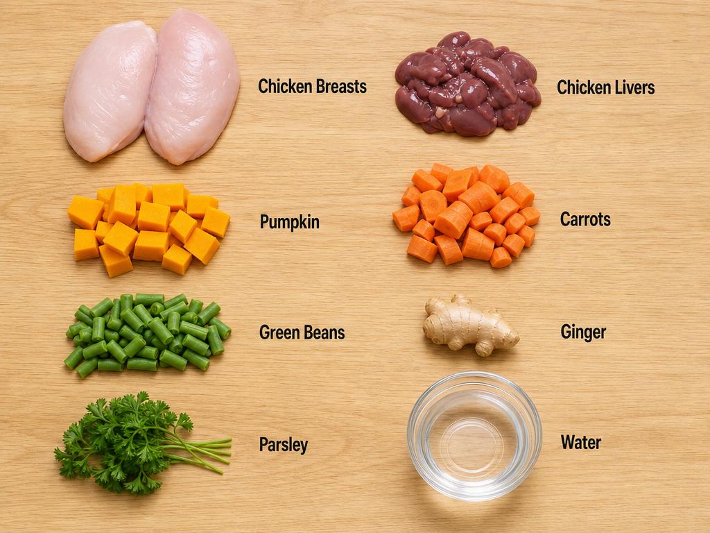 Ingredients for Chicken Stew For Dogs