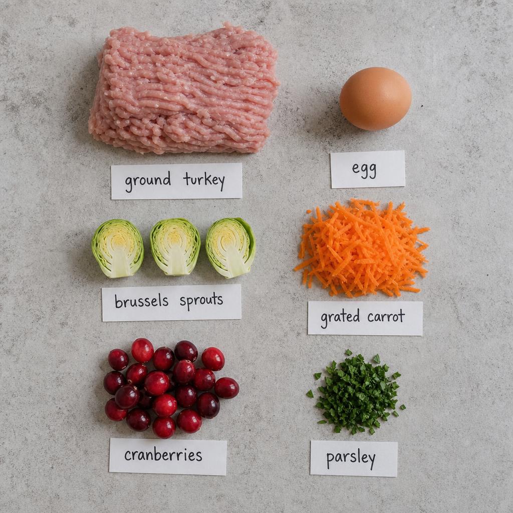 Ingredients for Christmas Dinner for Dogs