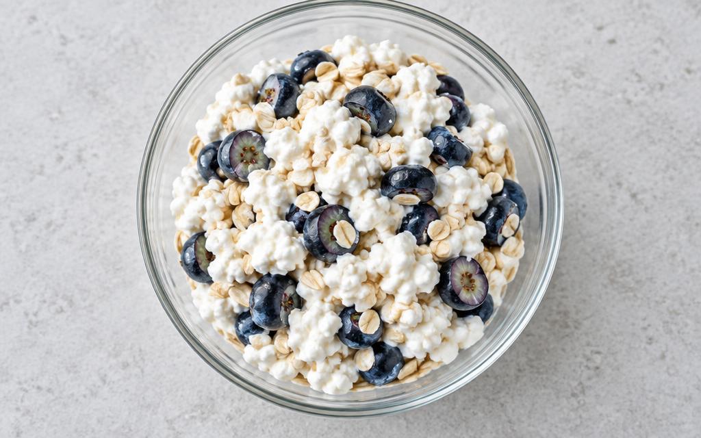 Cottage Cheese & Blueberry Dog Topper, homemade dog recipe