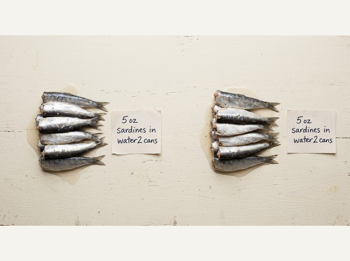 Ingredients for Crispy Sardine Treats For Dogs