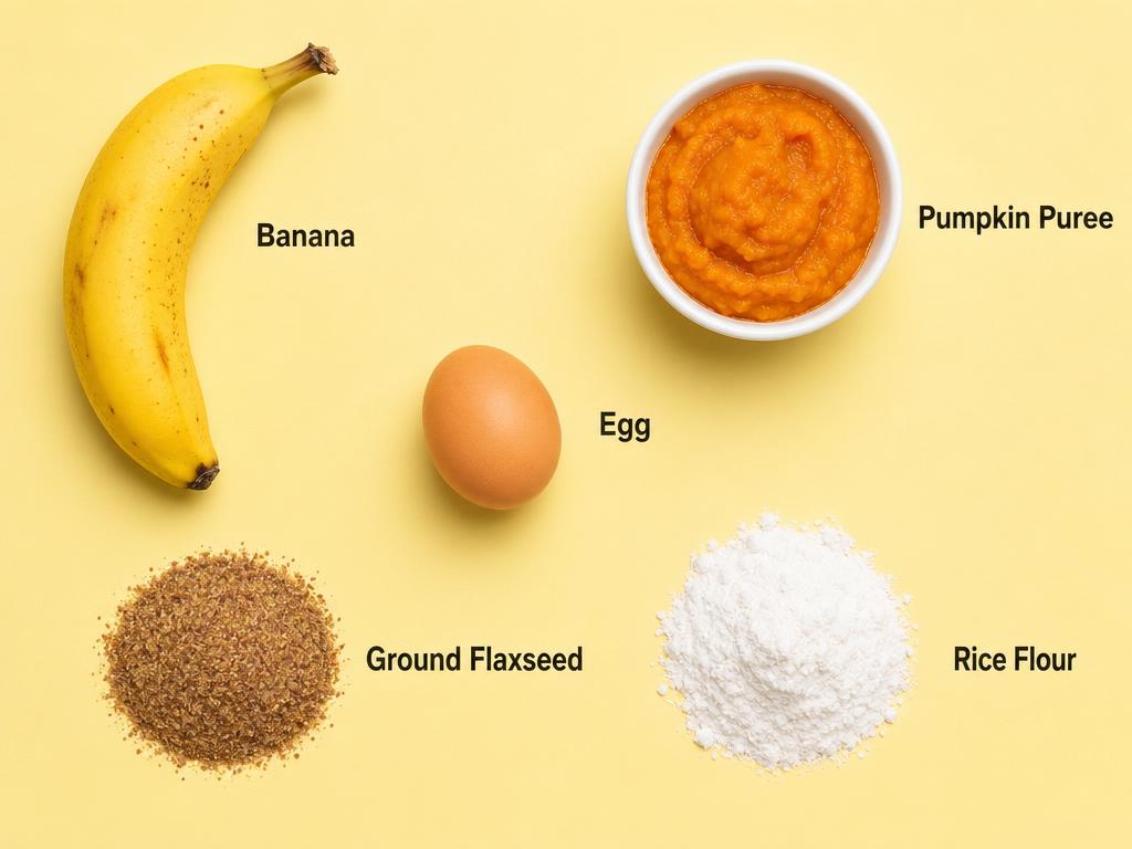 Ingredients for Dash Pumpkin Banana Dog Treats