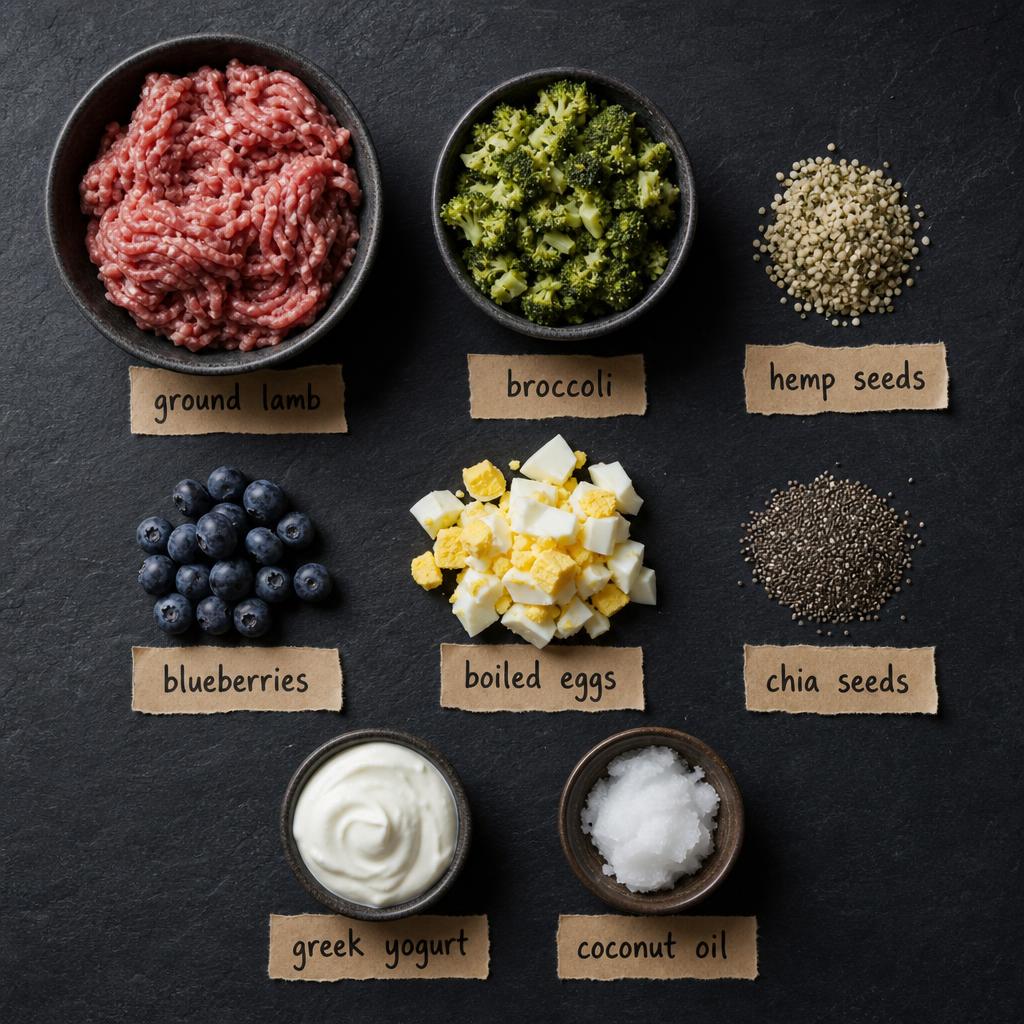Ingredients for Easy Healthy Ground Lamb for Dogs