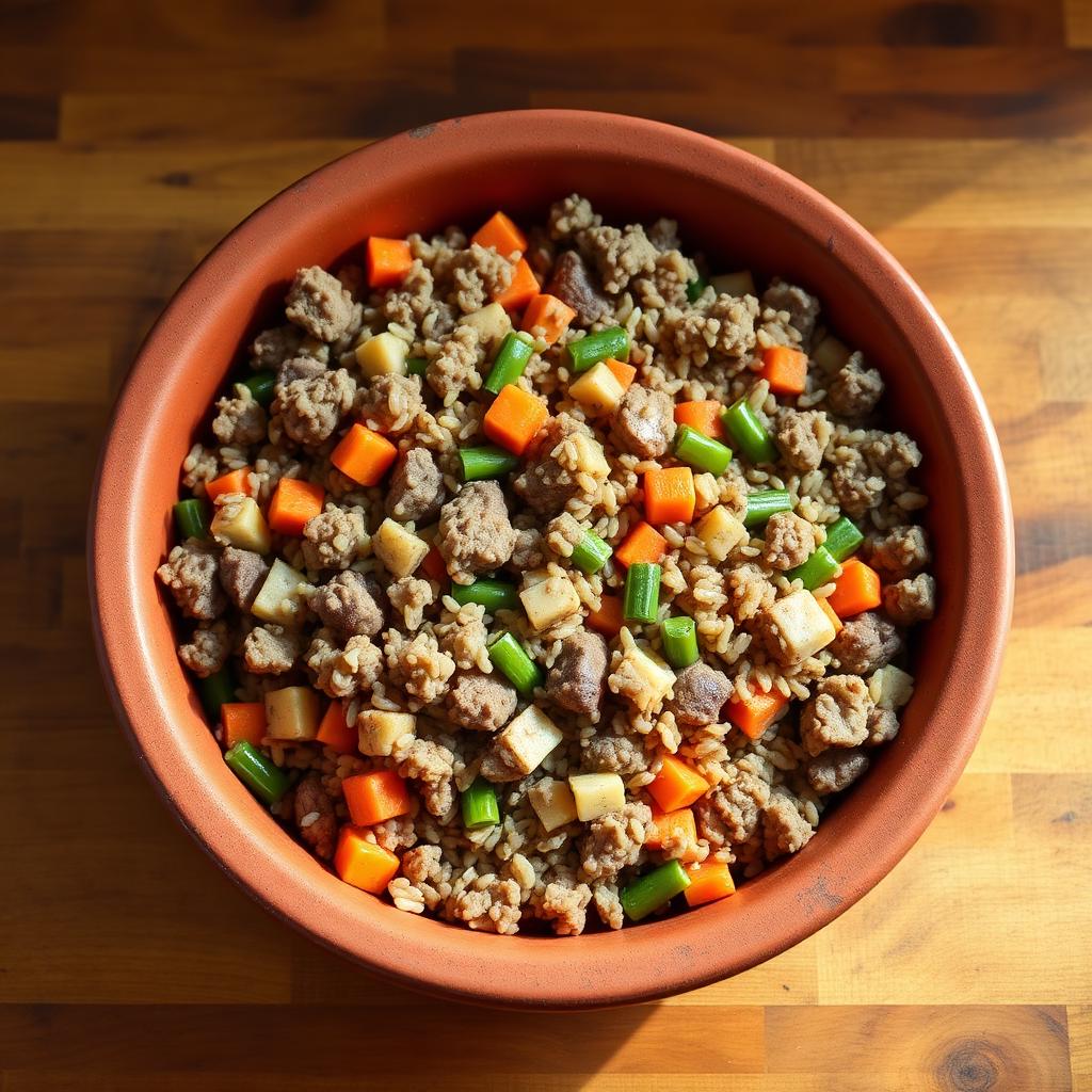 Lamb & Rice Dog Food Recipe, homemade dog recipe