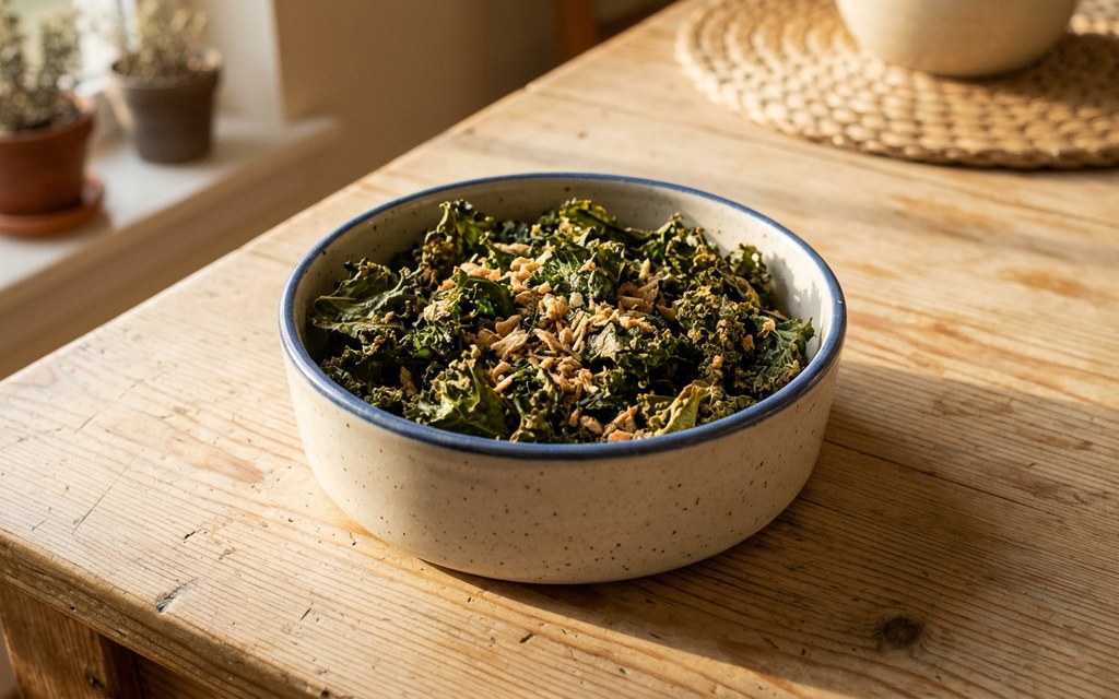 Easy Kale Chips for Dogs, homemade dog recipe