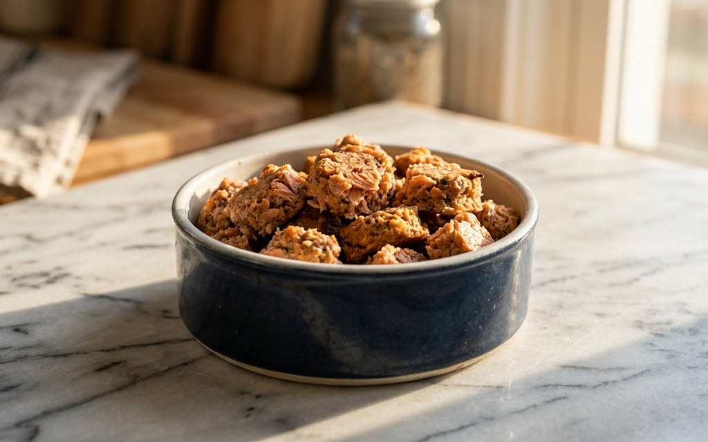 Flourless Salmon Dog Treats Recipe, homemade dog recipe