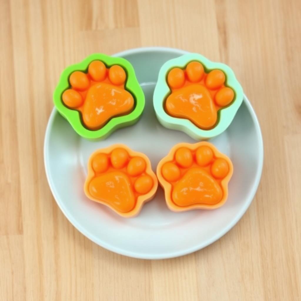 Frozen Apple Carrot Dog Treats, homemade dog recipe