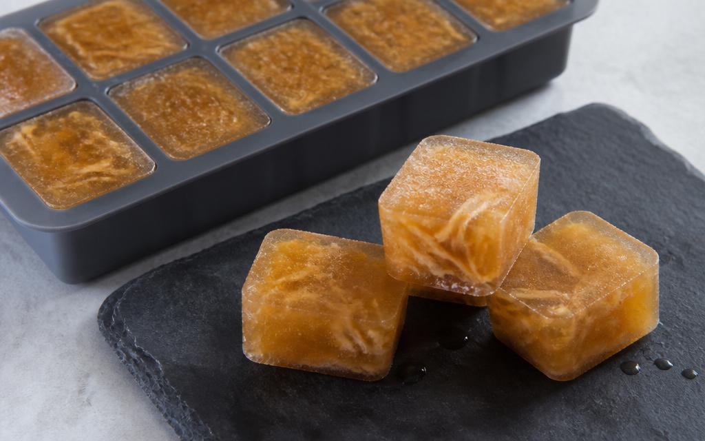 Frozen Bone-Broth Cubes, homemade dog recipe