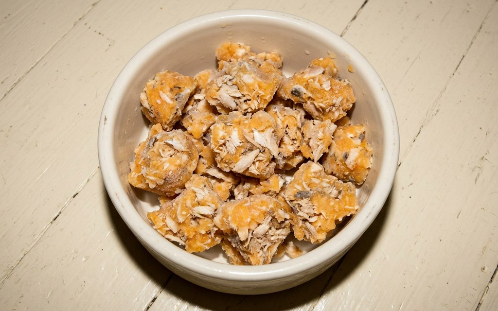 Frozen Cantaloupe Dog Treats, homemade dog recipe