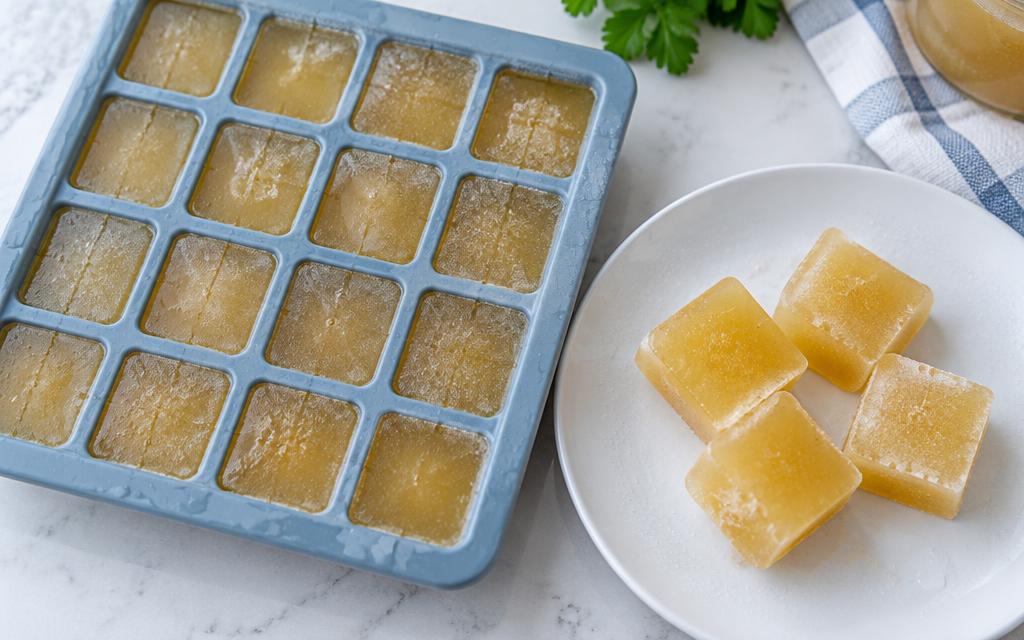 Frozen Chicken Broth Cat Cubes, homemade cat recipe