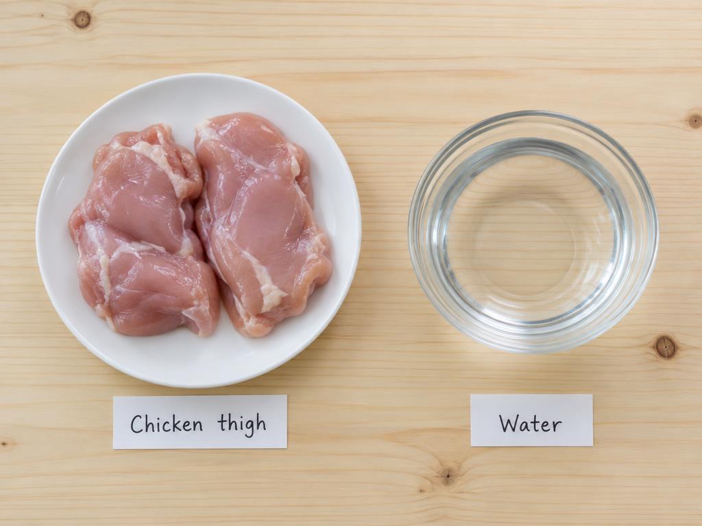 Ingredients for Frozen Chicken Broth Cat Cubes