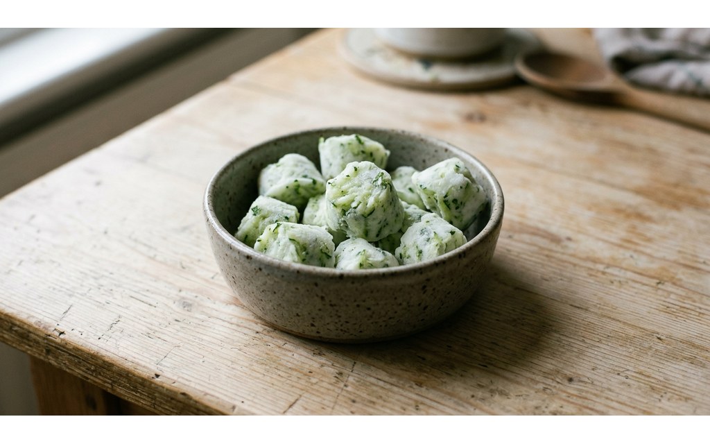 Frozen Cucumber Dog Treats, homemade dog recipe