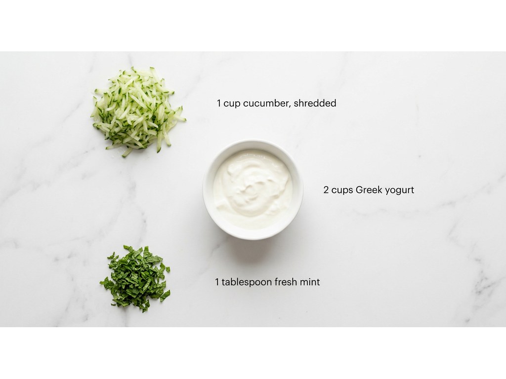 Ingredients for Frozen Cucumber Dog Treats