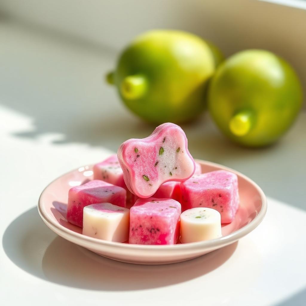 Frozen Dragon Fruit Dog Treat, homemade dog recipe