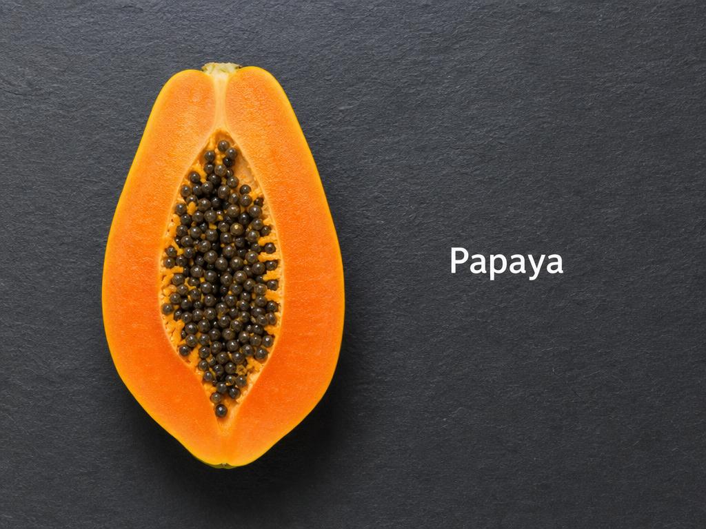 Ingredients for Frozen Papaya Dog Treats