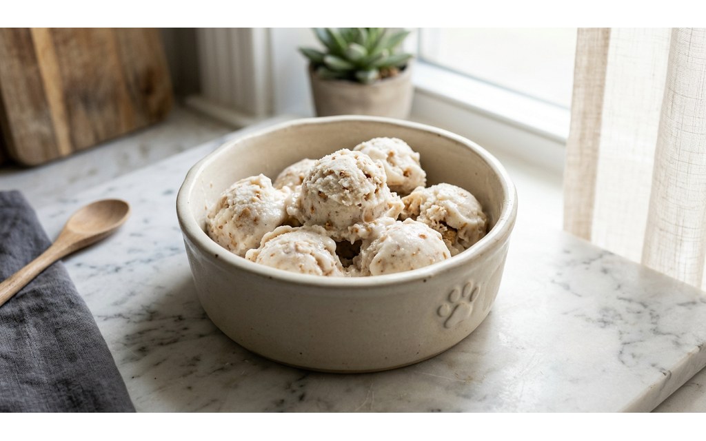 Frozen Peanut Butter Yogurt Dog Treats, homemade dog recipe