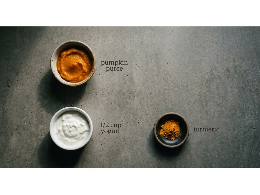 Ingredients for Frozen Pumpkin Dog Treats