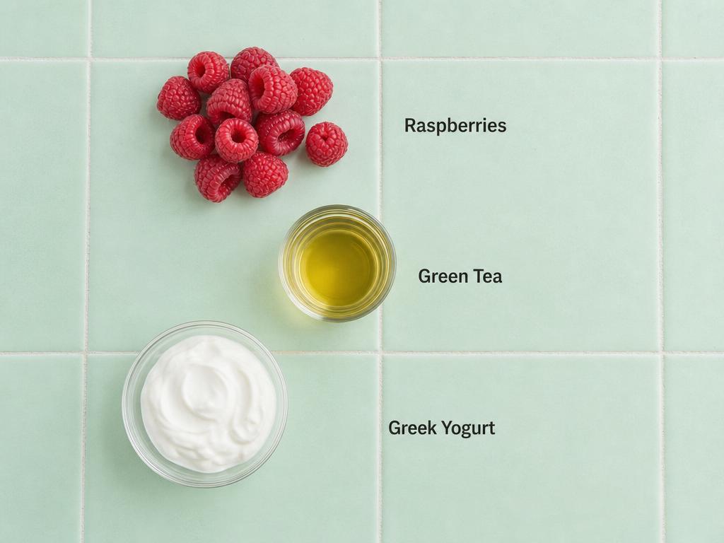 Ingredients for Frozen Raspberry Dog Treats