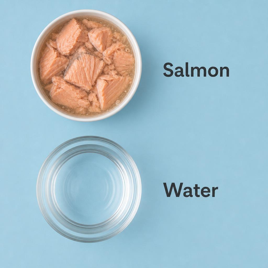 Ingredients for Frozen Salmon Treats For Cats
