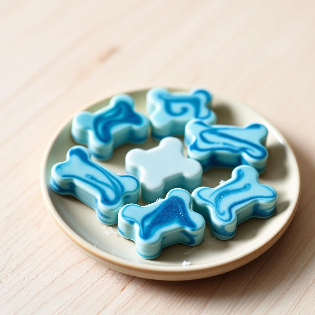 Frozen Spirulina Dog Treats, homemade dog recipe