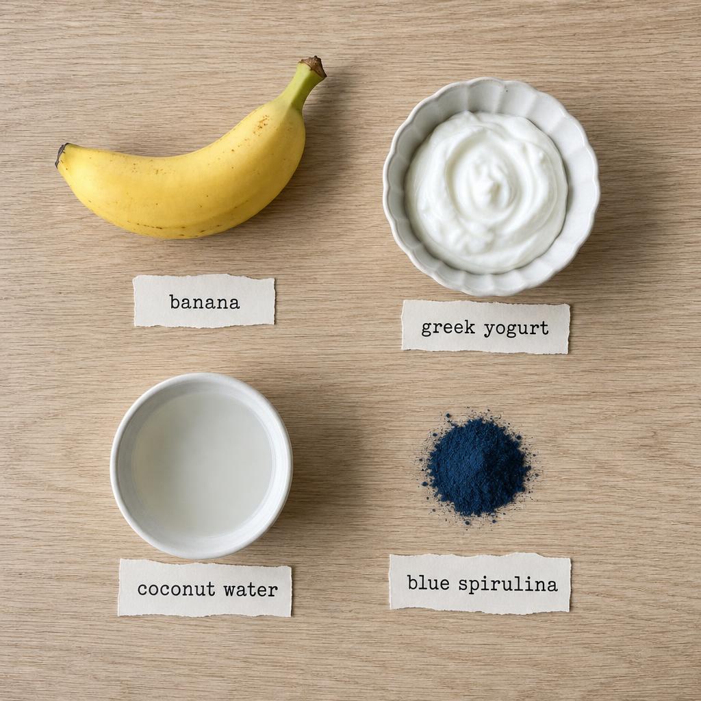 Ingredients for Frozen Spirulina Dog Treats