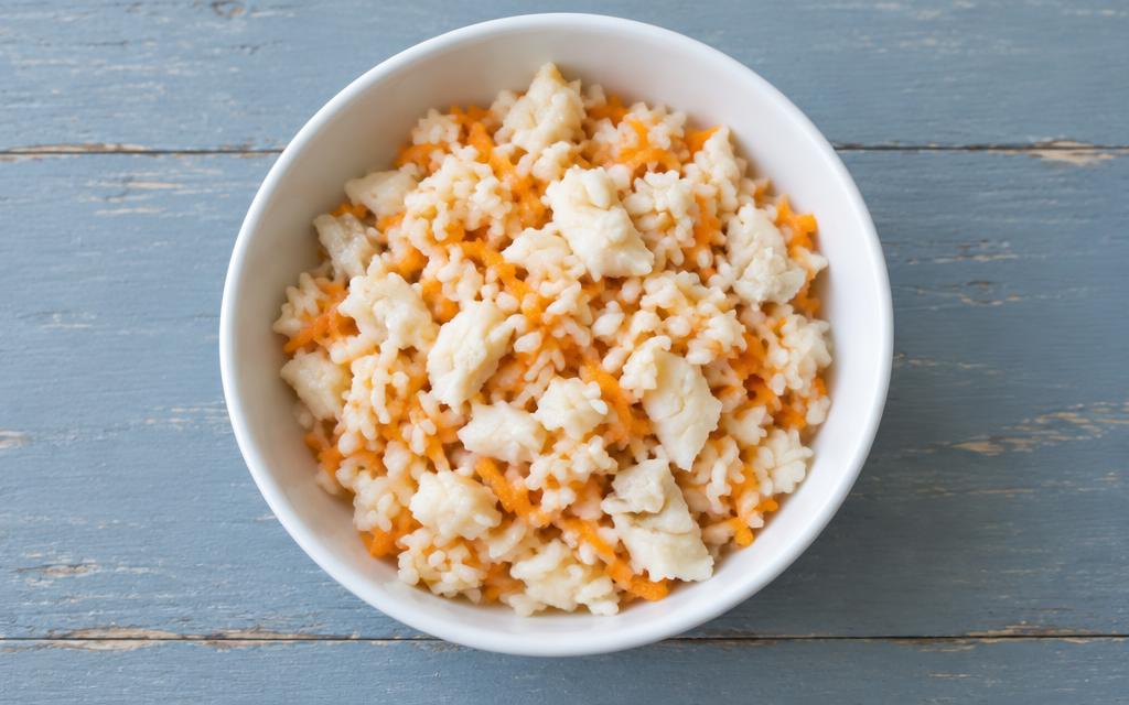 Gentle Cod & Rice Cat Dinner, homemade cat recipe