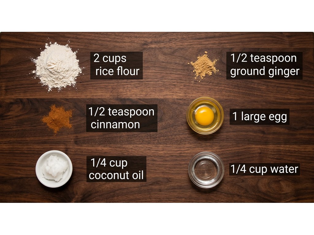 Ingredients for Ginger Dog Biscuits