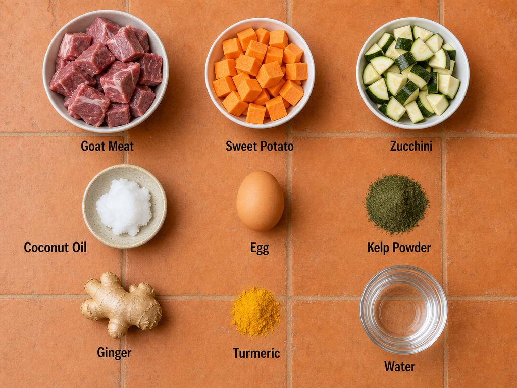 Ingredients for Goat Meat Dog Food
