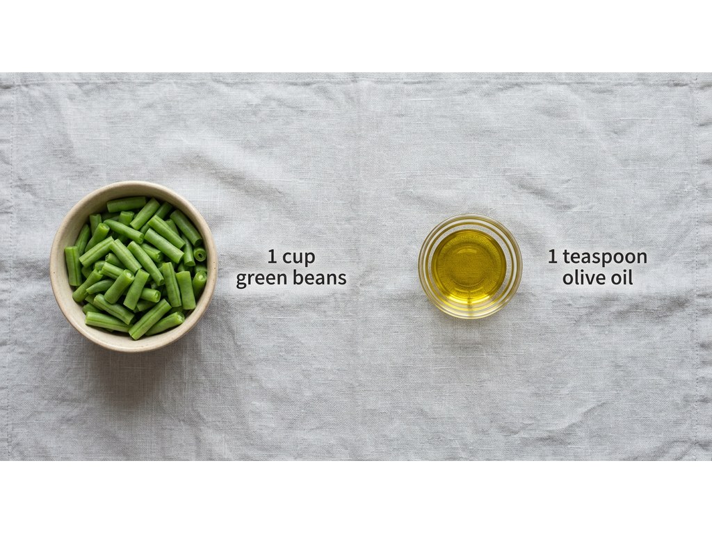 Ingredients for Green Bean Dog Treats