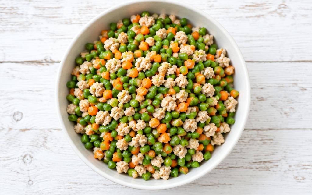 Green Bean & Turkey Light Dog Dinner, homemade dog recipe