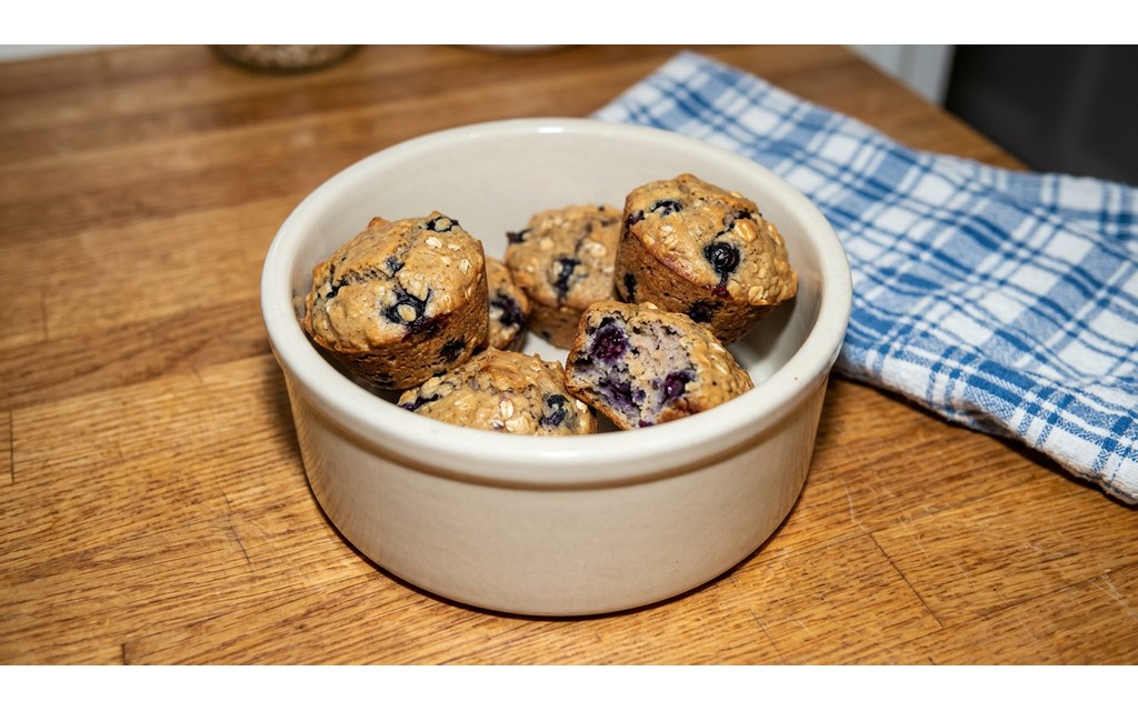 Homemade Blueberry Dog Muffins, homemade dog recipe